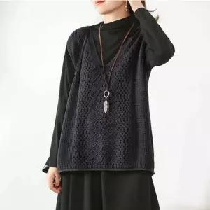 여성니트조끼 베스트 상의 여름가디건 오버핏 오버 여자