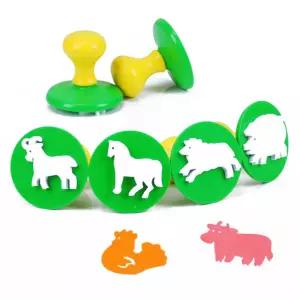 도장놀이 라인 스탬프 6종세트 (동물농장) 미술