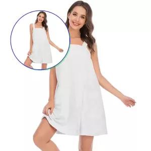 쌍문상회 지금 필요한 순면 샤워 가운 여성 목욕 수건 타월 원피스 DD-12784