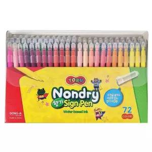 논드라이사인펜 72색 토루 향기 필기구 도구 미술준비물 화방용품 문구 학용품 논사인