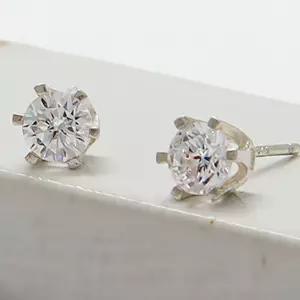 92.5 SILVER 퓨어 큐빅 귀걸이베이직목걸이 데일리 925실버 은목걸이 실버볼 은볼