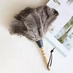 천연 타조털 먼지이옷털이 침구류이 강아지제거 쇼파이 패브릭솔 크리너 옷솔 먼지이 이개 떨이 휴대용이