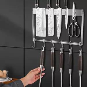 자석 칼걸이 소품 거치대 행거 정리 40CM벽 식도보관함 꽂이 블럭 수납 벽부착 벽거치대