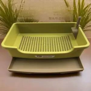 고양이 펠렛 변기 밀폐 분리형 펜스 반려묘 메쉬 화장실