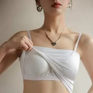 캡내장 얇은끈 크롭탑 나시 131-000045 얇은