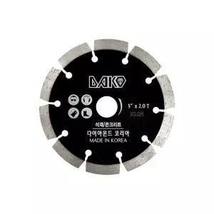 다코 다이아몬드 마른날 석재용 5in 내경20mm교체형캇타 형컷터 커터 컷터 타날 형날 용커 용터 용타 형커