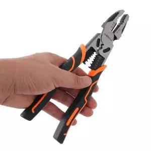 에이치와 대형 다기능 크롬합금 펜치 와이어스트리퍼 자동전선탈피기 뺀치 팬치 플라이어 목공 클램프 피복
