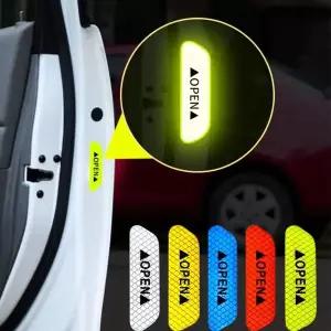 [골드스마일]자동차 도어 손잡이 오픈 반사스티커 레드4P