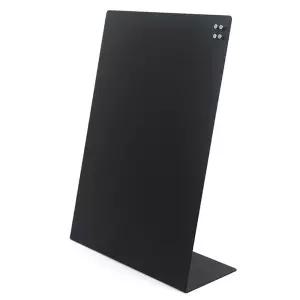 A4 스틸보드판+미니자석 L형 스탠딩 메모 게시판 칠판 다용도 게시 가정용 안내 부착