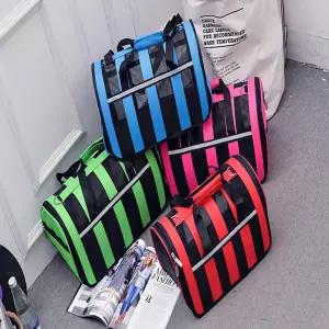 애견가방 대형 핑크 고양이이동 강아지 펫이동 반려 반려견 슬링백 강아지장 케이지 캐리어 이동 망사 여름