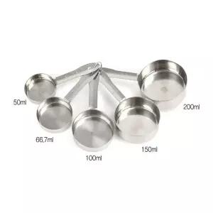 휴대용 스텐 계량컵 5종세트 스푼 도구 양면