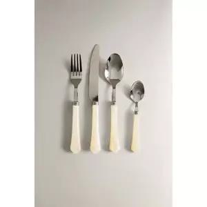 자라 ZARA 대나무 모양 손잡이 커트러리 4피스 세트 - 펄 / 베이지1262086