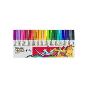 모나미 네임펜 F 24색 (중간글씨용)미술 네임 컬러 그림 문구용 팬시용 세트