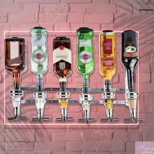 하이볼 거치대 벽면 와인 스탠드 위스키 벽걸이 회전 양주