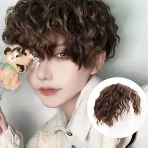 남성 통가발 웨이브 펌 정수리 앞머리 미용 장가발 펌가 앞머리가 용가 용발 통가