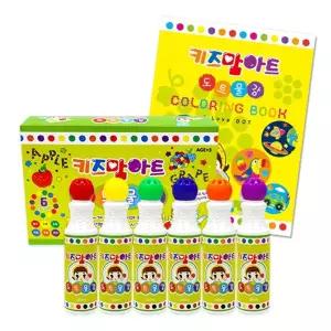 미술놀이 도트 물감 6색 (아이러브 컬러링북) 유아