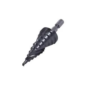 헤리컬 스텝드릴 금속 철판 타공 드릴비트 10단 4M 4-22mm탭기리 홀커터 구멍드릴 뚫기 드릴 타드릴 확장타