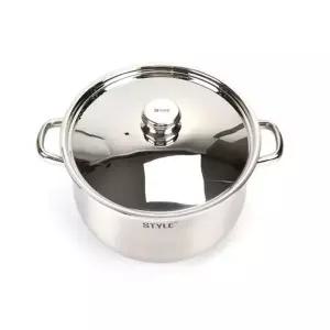 [오너클랜]bns 인덕션겸용 삼중바닥 스텐 곰솥 양수냄비 32cm