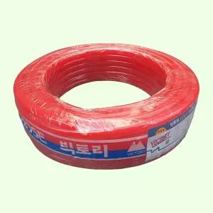 PVC 호스 15mm x 30m 밴드 제공물 공사현장 운동장 마당 호수 롤호스 건물 주차장 목장 세차