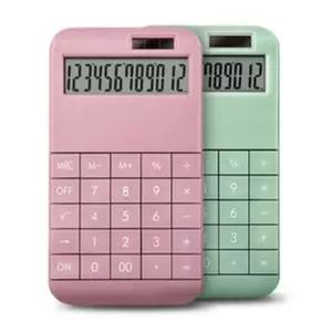 12자리 미니 전자 계산기 휴대용 사무학생 업무용 간편 용계산기 사무용 탁상용 다기능 기본형 회계 가정용