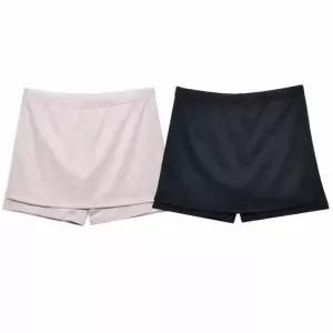 3부 속치마 바지 여성 인견여자속바지 인견 교복 치마 원피스 속반 학생 레이스 여름용