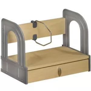 서랍형책꽂이(2단 BS-400 도이)문구용 정리 책장 보관 정리함 서류 수납함 다용도