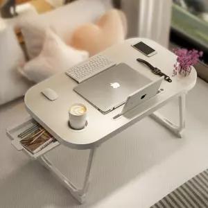 넓은 접이식 코너 라운드 좌식책상(70x40cm)노트북 테이블 공부 공부상 간이 다용도