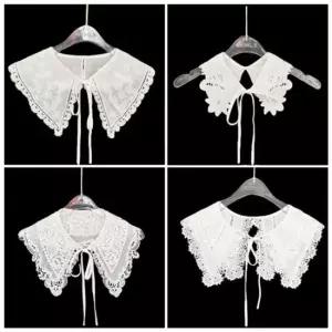 레이스 페이크 넥카라 1P 레이어드 넥케이프 레이스숄 페이크넥카라 레이어드카라