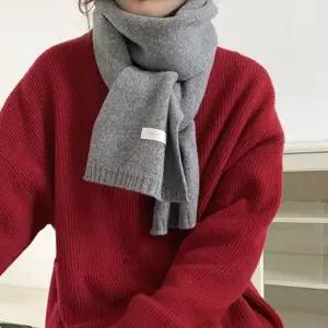 무지 뜨개 니트 머플러 겨울 패션 아이템 데이트룩 여자목도리 여성머플러 겨울머플러