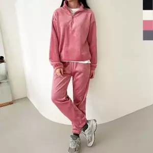 여자 기모 반집업 골덴조거상하세트 겨울트레이닝복 (WFK85Z0)