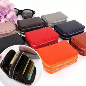 에스깔리에 쌍지퍼 카드 지갑 DKES 305가죽 케이스 심플 수납 보관 홀더 패션