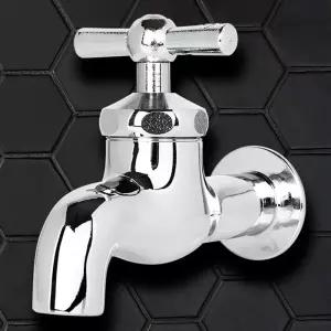 SP일자가로꼭지 대형수도 야외수전 부속 부품베란다 세탁기 두갈래 단수 양갈래 카프링 세탁 십자