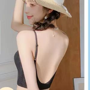 넓은등짝 주름 크롭 끈나시 131-000056티 런닝 여성 여자