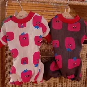 코코아허니 B05G토마토기모올인원반려견옷 강아지점프수트 원피스 귀여운애 애완