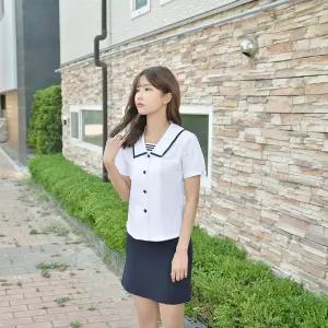 교복몰 하복 스판 치마 네이비스커트 학생
