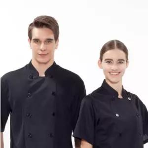 블랙 XL 반팔조리사복 쿨스판 요리 주방유니폼사시험 쉐프클로젯 제과제빵위생 생웨어 사생 남녀공용 사옷