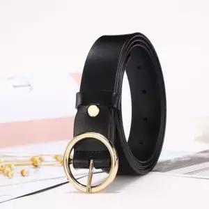 써클 여성 소가죽 벨트(블랙) 장식 원피스 스웨터 허리 패션 밸트
