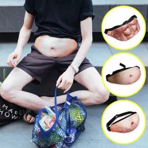 뱃살 허리 가방 힙색 킹받는 쓸모없는 웃긴 무쓸모 필요없는 물건 인싸템 팬싸 미니 허리백 여행용 여성 남