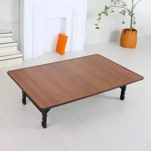 견고하고 튼튼한 H다리 접이식 다용도상 (왕대)밥상 테이블 공부상 좌식 좌탁 다과