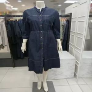 엠씨 세이브존04 청 허리 스트링 원피스 c51o180