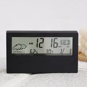달력디지털온습도계 투명창 전자 블랙측정 환절기 가정용 깔끔하고편리 기기 활용도높은 아이깨끗 청결함