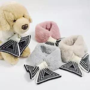 코코아허니 B15E 밍크 니트 목도리강아지머플러 패션 넥워머 애견