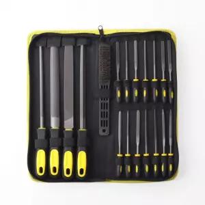 연마공구 야스리 쇠줄 19종세트(옐로우)공업용 용줄 작업용 용다듬 수공구 산업용