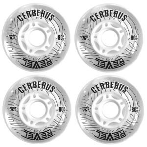 알칼리 레벨 클리어 실내 소프트 76A 롤러 인라인 하키 휠 - 59MM 68MM 72MM 76MM 및 80MM 하이로 4팩