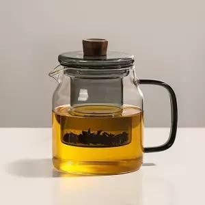 북대사글라스 HR318 유리주전자 600ml티팟 포트 찻주전자 스텐거름망 잎차 숙우 티팟