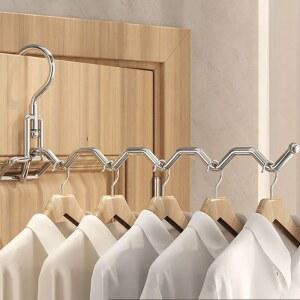 여행용 휴대용 건조대 접이식 서랍 장착하는 무타공 옷걸이 옷장 문에 호텔