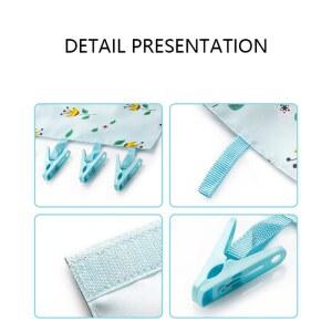 여행용 직물 걸이 접이식 행거 다기능 클립 속옷 빨래집게 외출 휴대용