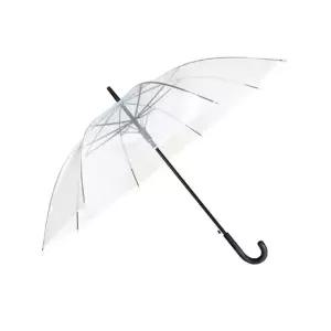 일회용 자동 투명 우산 장우산 비닐우산 장우산 일회용우산 경량우산 튼튼한장우산
