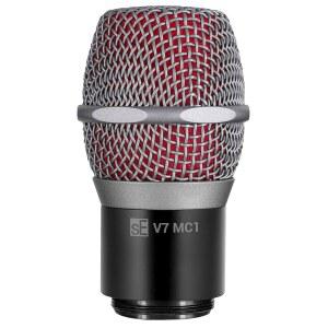 SE Electronics V7 MC1 무선 마이크 캡슐 - 송신기와 호환 노래 음성 및 음악 스튜디오 녹음을 위한 전문가용 다이내믹 그레이