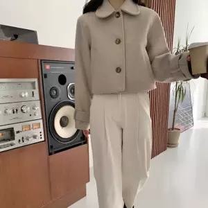 고퀄리티 싱글 기모 숏코트 JSC-0004카라 여성 여자 겨울 캐주얼 디자인